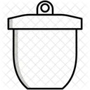 Tiegel und Deckel  Symbol