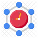 Tiempo Horario Moleculas Icon