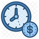 Azul Tiempo Inversion Icon