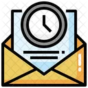 Tiempo de correo electrónico  Icono