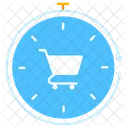 Compras Tiempo Carrito Icono