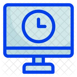 Tiempo de computadora  Icono