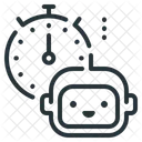 Inteligencia Artificial Ia Tiempo De Respuesta Icono