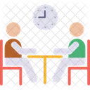Hora De Reunion Reunion De Negocios Reunion Icon