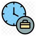 Tiempo De Trabajo Hora Reloj Icono