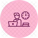 Trabajando Tiempo Reloj Icon