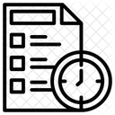 Tiempo Del Proyecto Fecha Limite Del Proyecto Cronograma Del Proyecto Icon