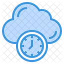 Reloj Tiempo Nube Icono