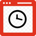 Tiempo De Pagina Web Navegador Diseno Icono