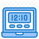 Tiempo de la computadora portátil  Icono