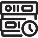 Reloj De Tiempo Hora Del Servidor Hora De La Base De Datos Icono