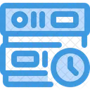 Reloj De Tiempo Hora Del Servidor Hora De La Base De Datos Icono