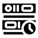 Reloj De Tiempo Hora Del Servidor Hora De La Base De Datos Icono