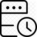 Hora Del Servidor Hora De La Base De Datos Red Icono