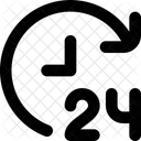 Hora Veinticuatro Hora Reloj Icon