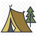 Tienda Campamento Camping Icon