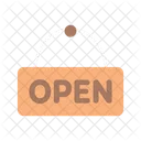 Tienda abierta  Icono