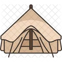 Carpa para camping  Icono