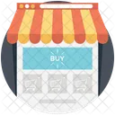 En Linea Compras Comprar Icono