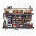 Supermercado Productos Frescos Compras De Comestibles Icono