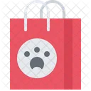 Bolsa Compras Paw Icono