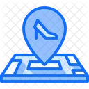 Zapatos Pin Mapa Icon