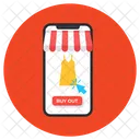 Comprar En Linea Tienda Movil Compras En Linea Icono