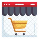 Tienda Comercio Y Compras Tienda En Linea Icono