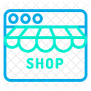 Web Sitio Web Compras En Linea Icono