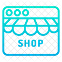 Web Sitio Web Compras En Linea Icono