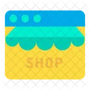 Web Sitio Web Compras En Linea Icono