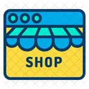 Web Sitio Web Compras En Linea Icono