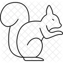 Tiersymbol Quadrat Nuss Symbol