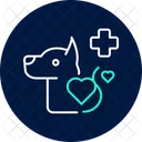 Tierärztliche Untersuchung  Symbol