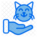 Tierliebhaber Katze Hand Icon