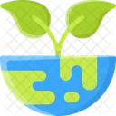 Tierra Planta Ecologia Icono