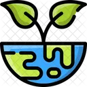 Tierra Planta Ecologia Icono