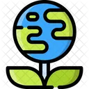 Tierra Planta Ecologia Icono