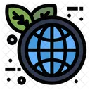 Tierra Verde Dia De La Tierra Mundo Ecologico Icono