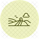 Tierras De Cultivo Abiertas Abiertas Tierras De Cultivo Icono