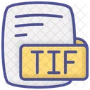Tif Tagged Image File Color Outline Style Icon Icon