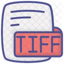 Tiff Tagged Image File Format Color Outline Style Icon Icon
