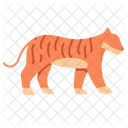 Flat Tiger Icon