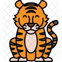 Tiger National Annimal Of India Animal With Stripes Icon