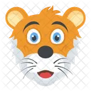 Lion Face Cub Icon