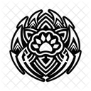 Tiger Claw Tiger Paw Motif Icon