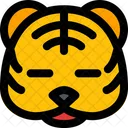 Tiger Cosed Eyes Icon