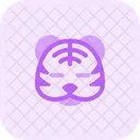 Tiger Cosed Eyes Icon