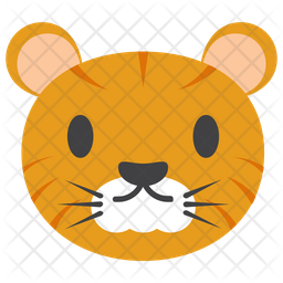 Tiger Face Icon - Download in Flat Style