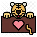 Tiger Holding Board  Icon